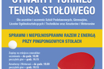 Sprawni i niepełnosprawni razem z ENERGĄ przy pingpongowych stołach – 8 czerwca 2016 r. Hala MRKS Gdańsk od godz. 16.