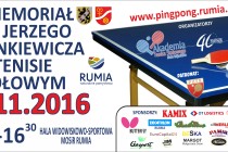 II Memoriał im. Jerzego Zienkiewicza w tenisie stołowym – Rumia – 6 listopada 2016 r.