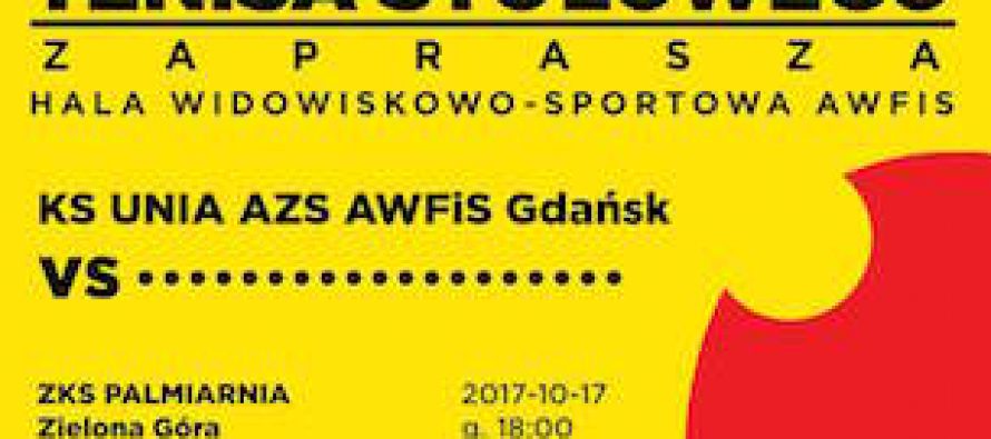 KS UNIA AZS AWFiS Gdańsk zaprasza na mecze „LOTTO SUPERLIGI” tenisa stołowego
