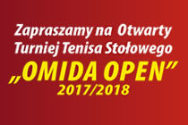 XII „OMIDA OPEN” – turniej tenisa stołowego dla amatorów i weteranów – sobota 24 lutego 2018 r. 15.40; hala MRKS Gdańsk