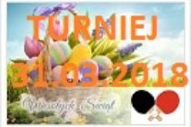 Wielkanocny Turniej Tenisa Stołowego – 31 marca 2018 r. godz. 9.00 – Subkowy