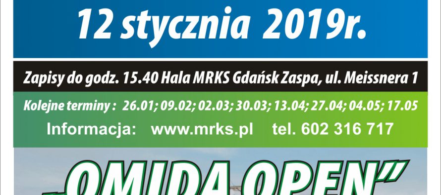 Otwarty Turniej Tenisa Stołowego „OMIDA OPEN” dla amatorów i weteranów – 12 stycznia 2019 r. – godz. 15.40 -Hala MRKS Gdańsk ul. Meissnera 1