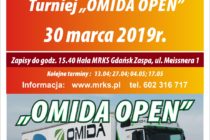 13. Turniej tenisa stołowego „OMIDA OPEN” dla amatorów i weteranów – 30 marca (sobota) 2019 r. -zapisy do 15.40