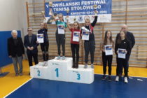 Marta Zimnicka /MRKS Gdańsk/ i Fabian Peikowski /KS Beniaminek Starogard Gdańsk/ wygrali turnieje w kategorii kadet w drugim dniu V Powiślańskiego Festiwalu Tenisa Stołowego w Kwidzynie