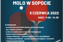 Słoneczny tenis stołowy na molo w Sopocie