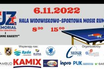 Memoriał Jerzego Zienkiewicza i „Rodzinne Rakiety”- 6 listopada 2022 r. RUMIA Hala Widowiskowo-Sportowa MOSiR Rumia