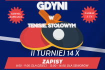 XXIV Mistrzostwa Gdyni w tenisie stołowym – II Turniej – 14.10.2023 r.